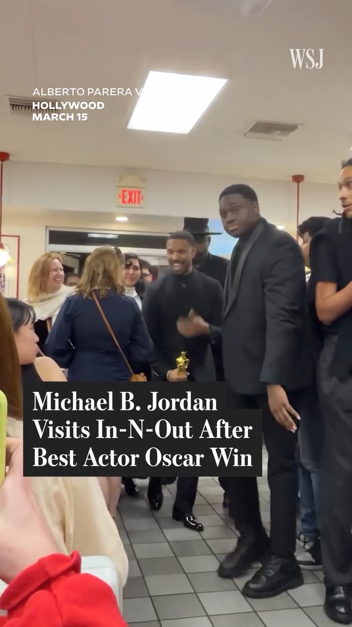 Michael B. Jordan Visits In-N-Out After Best Actor Oscar Win