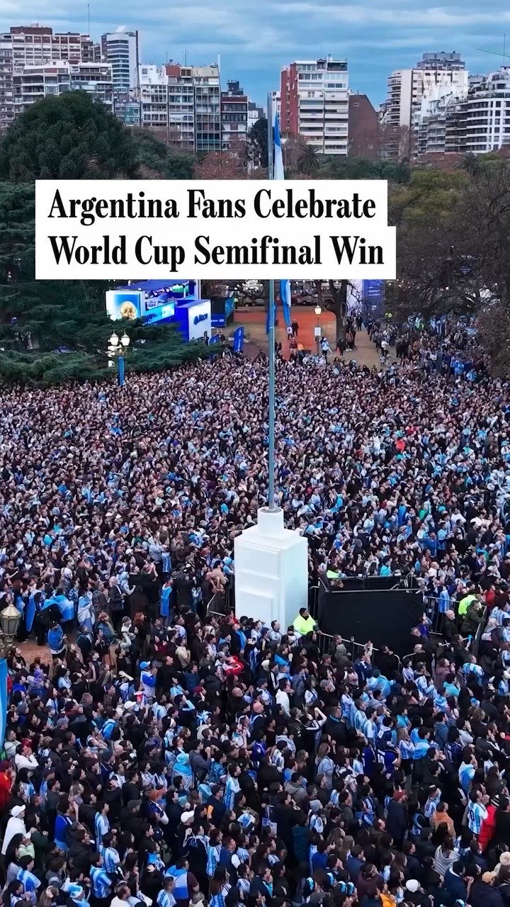 Argentina Fans Celebrate World Cup Semifinal Win