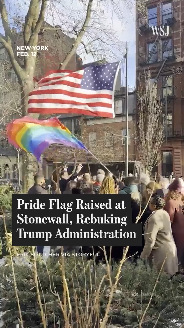 Pride Flag Raised at Stonewall, Rebuking Trump Administration