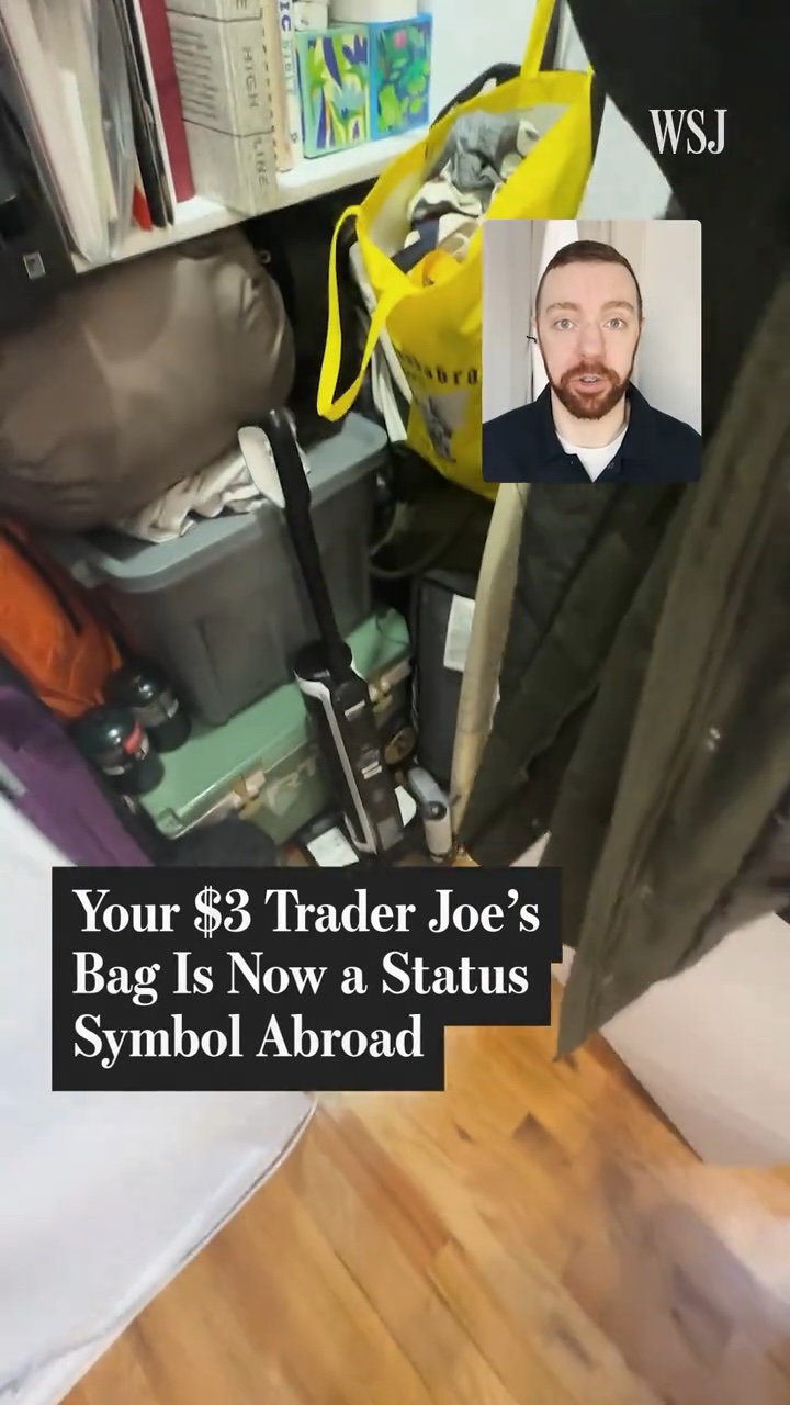 Your $3 Trader Joe's Bag Is Now a Status Symbol Abroad